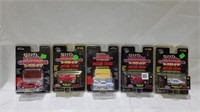 5 new sealed racing champions cars
