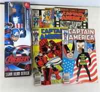 WE SHIP: (5) Vintage Captain American DC Comics