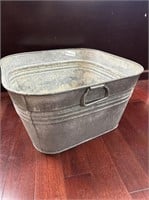 Square Galvanized bucket with handles