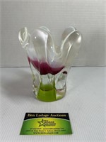 Vintage Colored Glass Vase