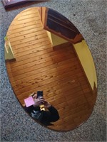 Beveled oval mirror(house)