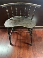 Antique black  wide childs chair