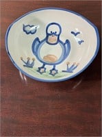 MA Hadley Pottery Duck bowl