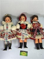 3 Plastic Dolls