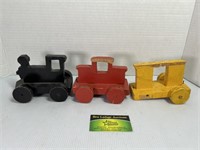 Antique Wooden Train Toy