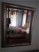 Large ornate beveled mirror (house)