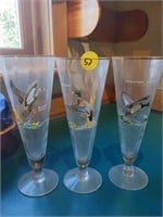 Duck GlassWare Three Glasses (House)