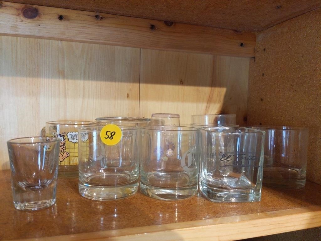 Glasses Lot Approx. Eleven Peices (House)
