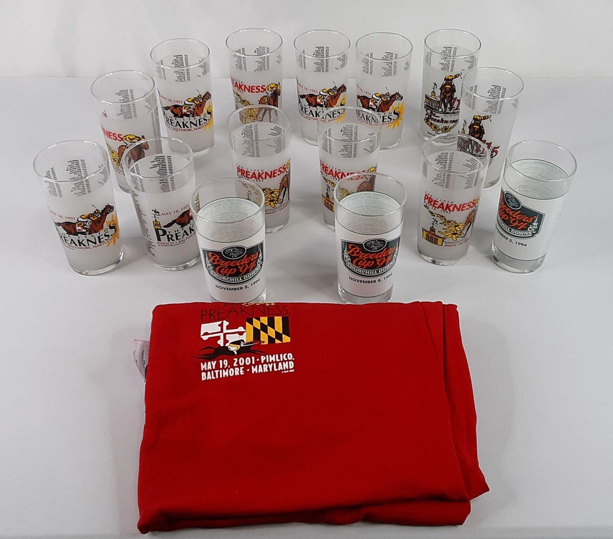 Preakness & Breeders Cup Glasses (15)