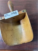 Antique wooden scoop