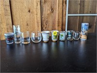 Assortment of shot glasses (Back Porch)