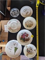 Assortment of decorative serving trays (Back
