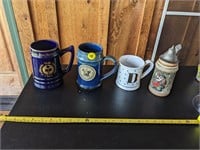 4 decorative large mugs (Back Porch)