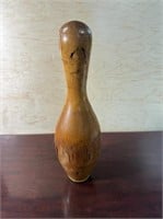 Antique wooden bowling pin