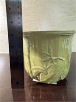 McCoy yellow planter  5 3/4 wide 5 1/4 tall