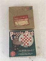 Lubbers & Bell Puzzle Peg Game