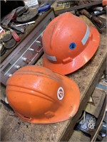 Two Hard Hats Construction Hats Lot  (Tool Shed)