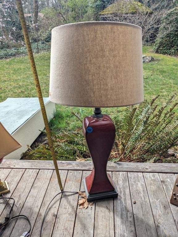 Decorative lamp with shade (Back Porch)