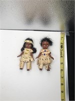 Vintage Native American Indian Girl & Boy Doll