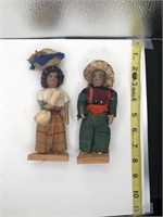 Vintage Ethnic Dolls, set of 2 (house)