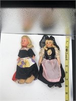 Vintage Dutch doll set of 2 (house)