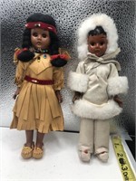 Vintage Native American Dolls eyes open close
