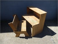 Child's Table / Desk with Bench