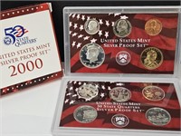 2000 Silver Coin Proof Set
