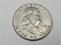 1952 Silver Franklin Half Dollar Coin