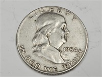 1954 D Silver Franklin Half Dollar Coin