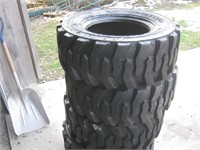 Set Of (4) 12-16.5 Skidsteer Tires