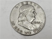 1962 D Silver Half Dollar Coin