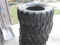 Set Of (4) 12-16.5 Skidsteer tires
