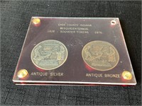 Cass County, IN Medals 1826-1976 Silver and Bronze