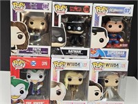 FUNKO POPS Batman, Wonder Woman+