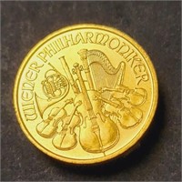 24K  1/10 Oz 10 Euro 2019 Coin