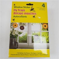 Fly Traps, Window Stickers (flower Shaped) 4pk