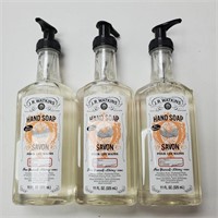 Liquid Hand Soap, Melon Scented, 325mL x3