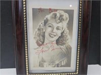 Autographed Framed Pictures Lana Turner NO COA