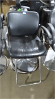 salon chair, damaged seat