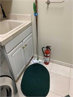 SWIFFER, SMALL RUG & FIRE EXTINGUISHER