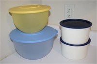 Vtg Tupperware Storage Containers w/Lids Lot