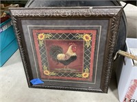 25x25 Rooster Wall Art PU ONLY