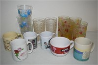 Vtg Plastic Kitchen Cups + Coffee Mugs Lot