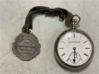 Elgin Pocket Watch with 1907 Fob