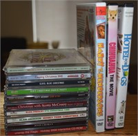 CD & DVD Lot w/ Christmas - Elvis, Groban, Jackson