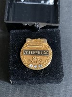 CAT 35 Year 10k Gold Pin