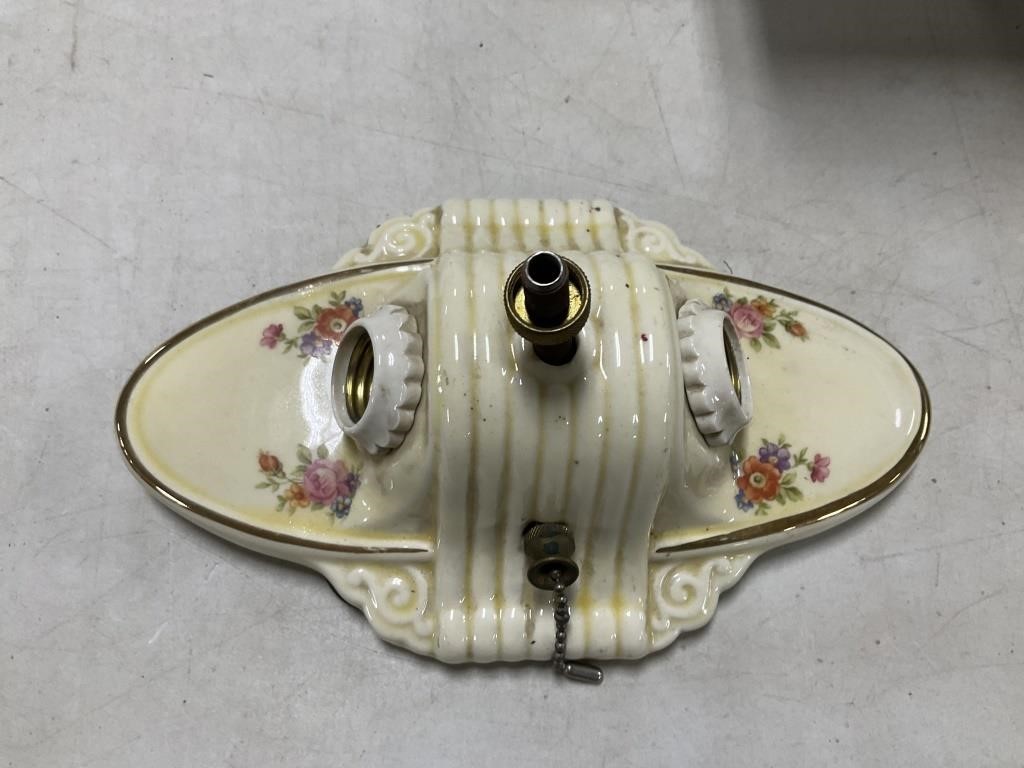 Vintage Porcelain Wall Sconce