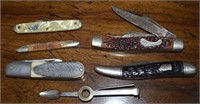 Pocket Knife Lot w/ Frontier, Japan Stainless +