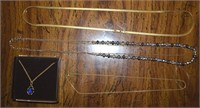 (4) Goldtone Necklaces